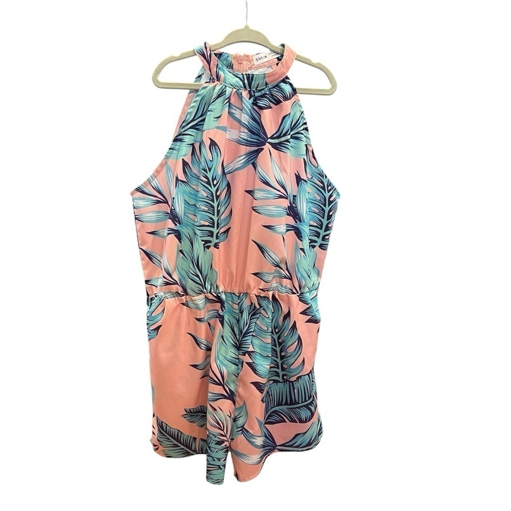 5 FOR $20 SHEIN Short Set Romper Jumpsuit Floral Pink 11/12 Youth